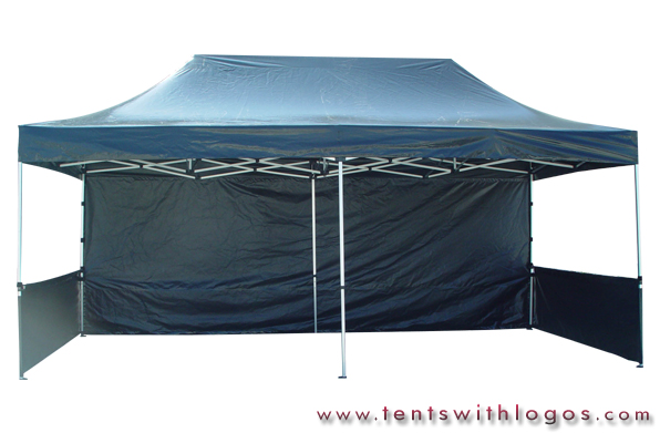 10 x 20 Pop Up Tent - Black
